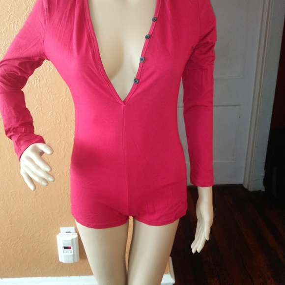 Ladies long sleeve sleepwear romper - Picture 6 of 8